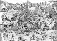Kermis at Hoboken engraving